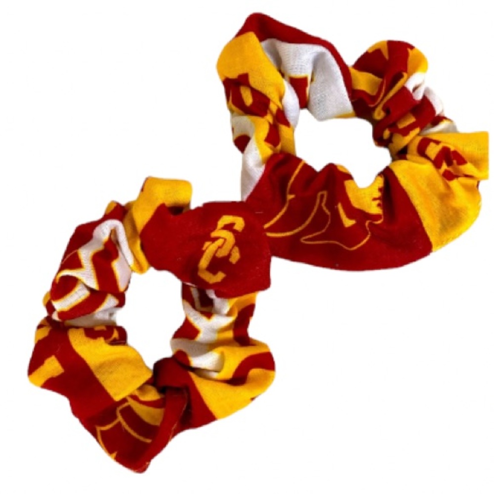 USC University of Southern California Trojans Hair Scrunchies - Set of 2